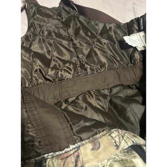 Red Head Camo Insulated Silent-Hide Thermolite Bib Overalls Boys Youth Large - Picture 10 of 11